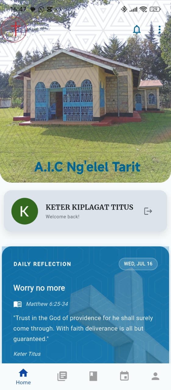 The Shepherd App mobile screenshot in light mode